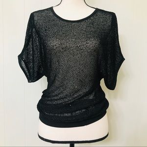 Sparkly black top